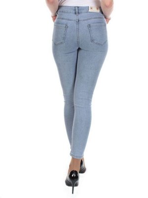 8029 BLUE Джинсы женские ADORNSKY (65% хлопок, 35% полиэстер)