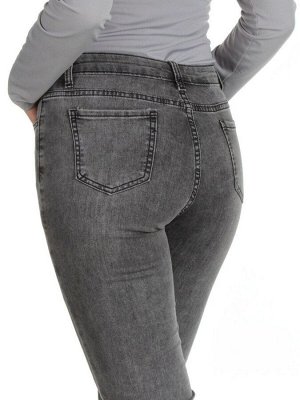 2352 DARK GRAY Джинсы женские AMG JEANS (95% хлопок, 5% эластан)
