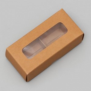 Коробка для 2 конфеты, крафт, 5?10.5?3.5 см