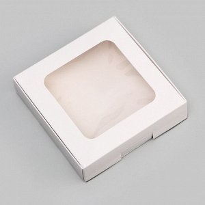Коробка самосборная, белая, 13?13?3 см