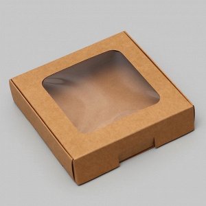 Коробка самосборная, крафт, 13?13?3 см