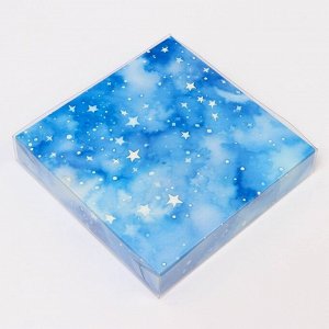 Коробка новогодняя с PVC крышкой, «Время Чудес», 16?16?3 см