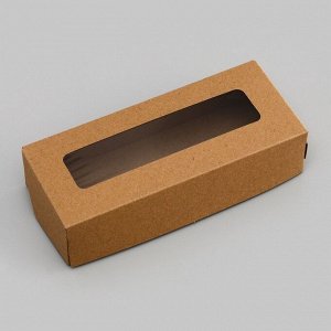 Коробка складная, крафт, 17x7x4 см, 0.5 л