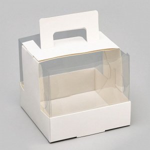 Кондитерская упаковка под бенто торт, 11x11x10 см
