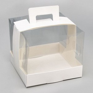 Кондитерская упаковка под бенто торт, 15x15x13 см