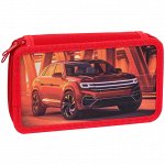 Пенал 2 отделения, 190*110 ArtSpace &quot;Red car&quot;, ткань