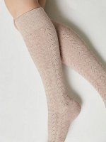 Гольфы женские хлопковые ажурные