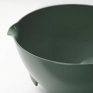VISPNING, Миска для смешивания, серо-зеленая, 3,0 л