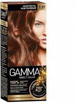 Крем-краска для волос Gamma Perfect Color Стойкая тон 7.37 золотисто-каштанов в компл.с окисл.кремом