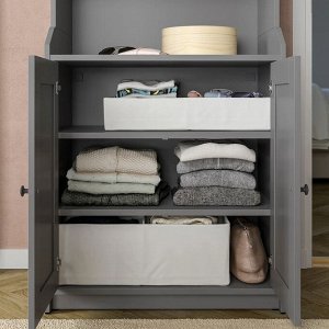 STUK, Коробка с отделениями, белая, 20х51х10 см
