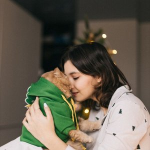 Костюм для животных новогодний "Ёлка", размер XL, зелёный