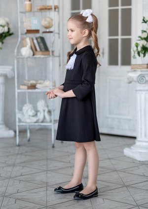 Платье школьное Мариана, цвет черный