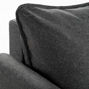 БРИССУНД 3-местный диван-кровать, Рудорна темно-серый