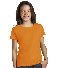Футболка детская с коротким рукавом оранжевая