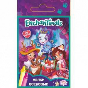 89218 Мелки восковые Enchantimals, 16 цветов.