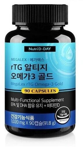 NUTRI D-DAY MEGAREX RTG OMEGA 3 GOLD Добавка с омега 3 1020мг*90 капсул