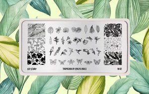 62 Пластина для стемпинга Go! Stamp Tropicana