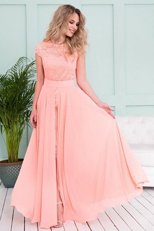 Платье-трансформер цвет персик (П-30-11)