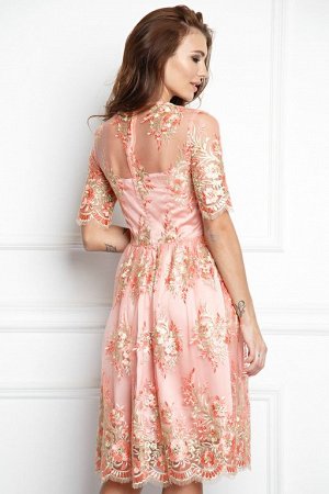 Платье Изольда цвет нежно-розовый (П-140-6)