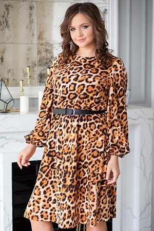 Платье Милена леопард (Пб-42-6)