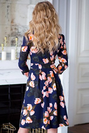 Платье Светлана тюльпаны (П-20-7)