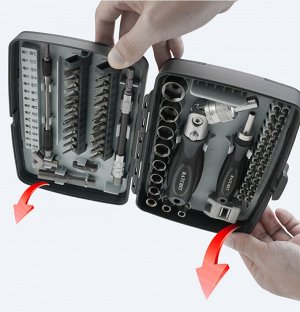 Набор инструментов для ремонта + кейс, Andowl Repair Kit Q-LS9902, 68 предметов