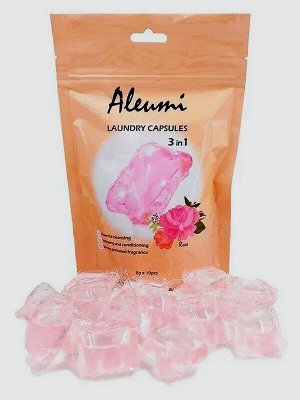 Капсулы для стирки ALEUMI Роза 3 в 1 однокамерные 8г*10шт.