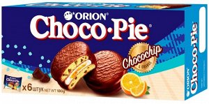 Orion Choco Pie P Chocochip с кус шок 180гр