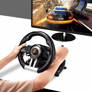 Игровой руль с педалями и рычагом PXN V3 Pro для ПК, PS3, PS4, PS5, XBox One, XBox Series, Nintendo Switch
