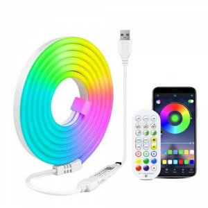 Неоновая светодиодная лента RGB STRIP LIGHT Bluetooth