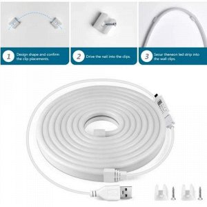 Неоновая светодиодная лента RGB STRIP LIGHT Bluetooth