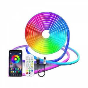 Неоновая светодиодная лента RGB STRIP LIGHT 5V USB