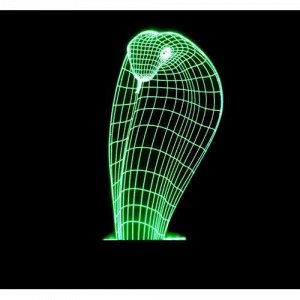 3D светильник Кобра 7 цветов