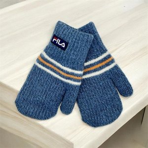 Варежки  детские Варежки двойные Полоска