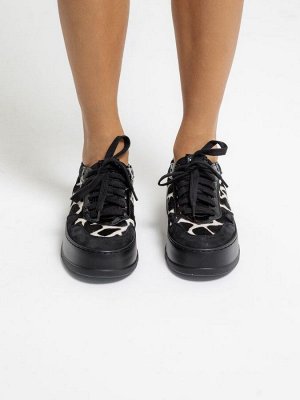 Кеды Laura Bellariva 9600-C1 nabuk/nero