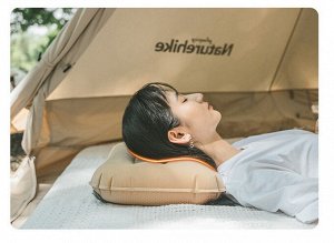 Туристическая надувная подушка Naturehike NH21ZT002 (коричневый)