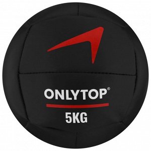 Медицинбол ONLYTOP, 5 кг, d=24 см