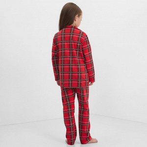 Пижама детская KAFTAN «Клетка» размер 28 (86-92 см)