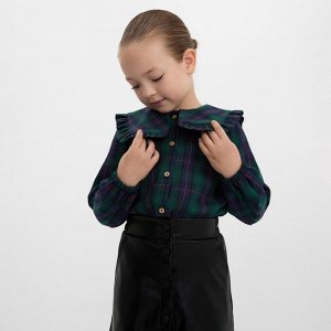 Рубашка для девочки KAFTAN «Клетка» 30 (98-104 см)