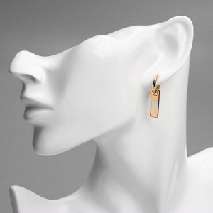 Серьги металл XUPING медальон, цвет серебряно-золотой