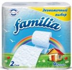 Туалетная бумага Familia экономичный выбор 2-х слойная 4 рулона Радуга