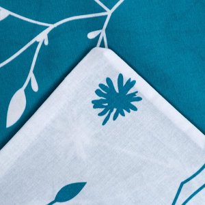 Постельное бельё Этель дуэт Flowers (вид 2) 143х215 см-2 шт., 220х240 см, 70*70 см - 2 шт, поплин 125