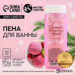 Пена для ванны «Уютные объятия зимы», 250 мл, аромат ягодный сорбет, Чистое счастье