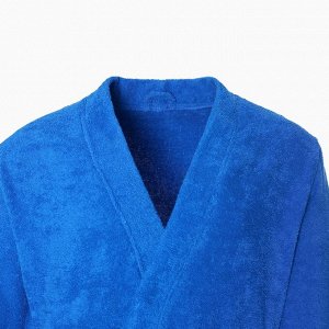 Халат махровый Экономь и Я мужской, цвет синий, 100% хлопок с AIRO, 320 г/м2