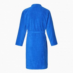 Халат махровый Экономь и Я мужской, цвет синий, 100% хлопок с AIRO, 320 г/м2