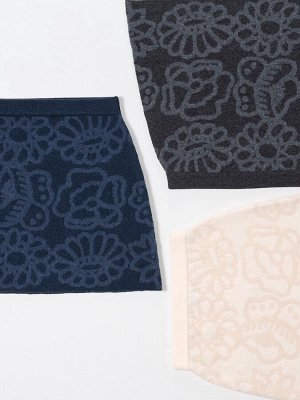 UNIQLO - юбка с цветочным узором от Marimekko из шерсти ягненка - 01 OFF WHITE
