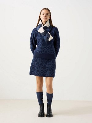 UNIQLO - юбка с цветочным узором от Marimekko из шерсти ягненка - 01 OFF WHITE