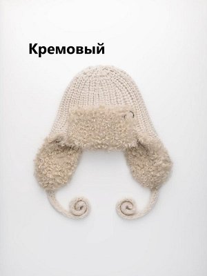 Шапка ушанка женская на флисе с шерстью мериноса цвета выбирайте при заказе