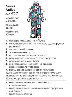Комбинезон текстильный с полиуретановым покрытием для девочек