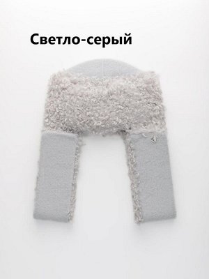 Шапка ушанка женская на флисе с шерстью мериноса цвета выбирайте при заказе